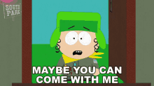 Maybe You Can Come With Me Kyle Broflovski GIF - Maybe You Can Come With Me Kyle Broflovski South Park GIFs