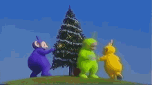 Teletubbies Christmas Tree GIF