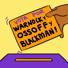 vota por warnock y ossoff y blackman vota por blackman vote for blackman vote wanock reverend warnock