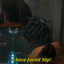 a man says i have found 50p in yellow