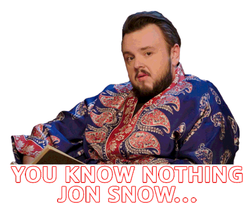 you know nothing jon snow gif