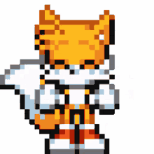 tails cute happy pixelated bouncing