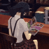 Reading Rin Amamiya GIF - Reading Rin Amamiya Persona 5 GIFs