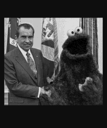 Richard Nixon Cookie Monster GIF - Richard Nixon Cookie Monster GIFs