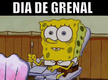 Dia De Grenal / Nervosismo / Bob Sponja / Ansiedade / Grêmio / Internacional GIF - Grenal Anxious Nervous GIFs