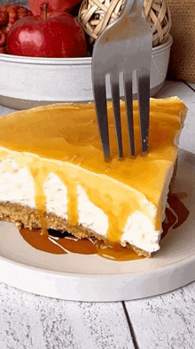 Caramel Cheesecake Dessert GIF