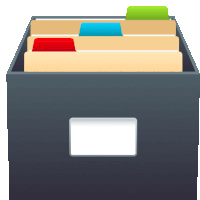 Card File Box Objects Sticker - Card File Box Objects Joypixels Stickers