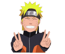 Naruto Peace Out GIF - Naruto Peace Out Smilr GIFs