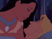 Joseph Pocahontas GIF - Joseph Pocahontas Kiss GIFs