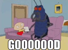 Family Guy Cockroach GIF - Family Guy Good Evil Laugh GIFs
