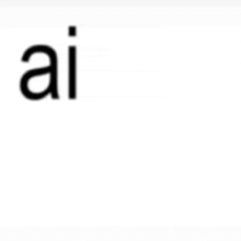 a white background with the word ai in black letters
