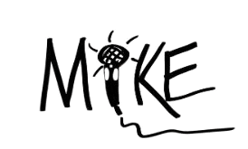 Orange Mic Sticker - Orange Mic Mike Stickers