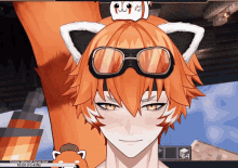 a screenshot of a video game shows a fox wearing sunglasses