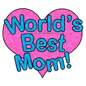 Worlds Best Mom Heart Sticker - Worlds Best Mom Heart Love Stickers