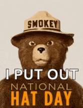 National Hat Day Smokey GIF