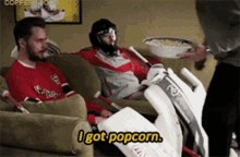 i got popcorn popcorn tv time movie night