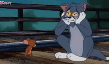 Tom And Jerry Crying For Their God Gene Deitch Gif GIF - Tom And Jerry Crying For Their God Gene Deitch Tom And Jerry Gif GIFs