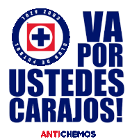 a sign that says " va por ustedes carajos "