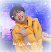 a picture of a young man with the name hengyu de luh