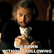 Go Down Without Following Barry Gibb GIF - Go Down Without Following Barry Gibb Bee Gees GIFs