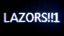 the word lazors11 is displayed on a black background