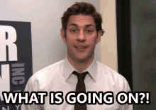 Jim The Office GIF - Jim The Office What Is Going On GIFs
