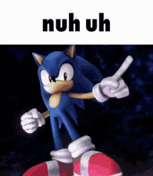 Sonic Nuh Uh GIF - Sonic Nuh Uh Super Smash Bros GIFs