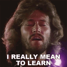 I Really Mean To Learn Barry Gibb GIF - I Really Mean To Learn Barry Gibb Bee Gees GIFs
