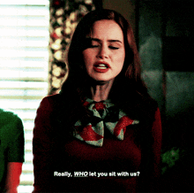 Riverdale Cheryl Blossom GIF - Riverdale Cheryl Blossom Really Who Let You Sit With Us GIFs