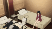 Cute Anime Girl Bedroom GIF - Cute Anime Girl Bedroom Bored GIFs