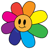 Happy Flowers Sticker