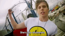 Try Hard - 5sos GIF - Shes Into Drummers Roller Coaster Scream GIFs