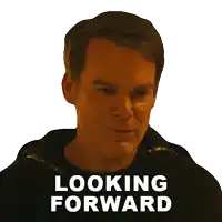 a man in a black shirt with the words to it written below him