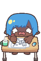 Crying Drawing Sticker - Crying Drawing Busy Stickers
