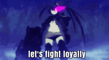 Fight Fight Me GIF - Fight Fight Me Insane Black Rock Shooter GIFs