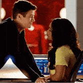 The Flash Barry And Iris GIF - The Flash Barry And Iris Love Kiss GIFs