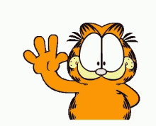 Garfield Hi GIF - Garfield Hi Wave GIFs