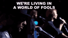 were living in a world of fools barry gibb maurice gibb robin gibb bee gees