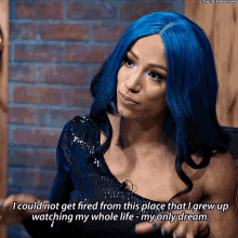 Sasha Banks I Could Not Get Fired From This Place GIF - Sasha Banks I Could Not Get Fired From This Place That I Grew Up Watching My GIFs