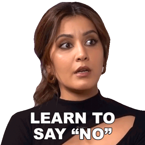 Learn To Say No Raashii Khanna Sticker - Learn To Say No Raashii Khanna Pinkvilla Stickers