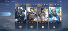 a screenshot of a video game showing victory and ranked characters
