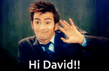 Hi David Tennant GIF - Hi David Tennant Doctor Who GIFs