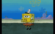 spongebob weird dance mock mocking