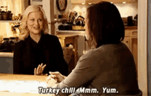 Parks And Rec Leslie Knope GIF - Parks And Rec Leslie Knope Turkey Chili GIFs