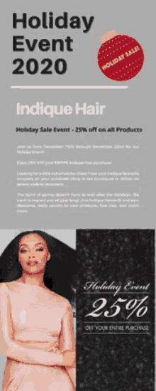 Holiday Sale Holiday Event GIF - Holiday Sale Holiday Event Indique Hair Holiday Sale GIFs