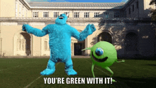 a picture of sully and mike from monsters inc