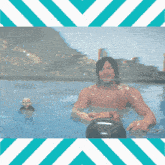 a picture of a man in a hot tub with the words ba-ban-ba-ban-ban-ban on the bottom