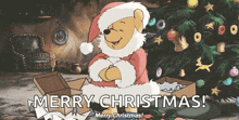 Winniethepooh Pooh GIF - Winniethepooh Pooh Merrychristmas GIFs