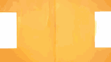 a woman wearing a hat and sunglasses is peeking through a yellow wall .