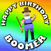 Happy Birthday Boomer Happy Birthday Old Man GIF - Happy Birthday Boomer Happy Birthday Old Man Happy Birthday Old Timer GIFs